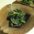 ☆pickles☆'s cooksnap of when they made リメイク可能？！２日目の春菊ゴマ和え.