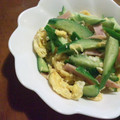 ＢＵＴＴＯＮ3's cooksnap of when they made きゅうり&卵のささっと炒め♪.