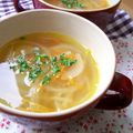 ノンノンcook's cooksnap of when they made 千切り野菜たっぷりスープ☆.