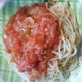 やまんばぁ。's cooksnap of when they made 後悔させない！シンプル神髄のトマトパスタ.