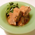 Fire-King's cooksnap of when they made ☆簡単☆水菜とがんもの煮びたし.