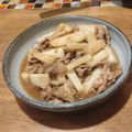 こけよ's cooksnap of when they made めんつゆで♪豚バラと長いもの煮物.