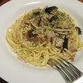 creo's cooksnap of when they made きのことベーコンのパスタ.