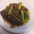 みかち♪'s cooksnap of when they made 牛肉とアスパラのピリ辛味噌炒め.