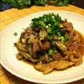 勇姫ママ's cooksnap of when they made 豚と舞茸の生姜焼き.