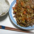 9時から男's cooksnap of when they made みんな大好き昔のやきそば.