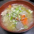 Mikcy☆'s cooksnap of when they made 具たっぷり♫基本の豚汁.