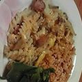 時花菜's cooksnap of when they made 炒めごぼうとマカロニのとろ～りチーズ和え.