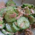 あーみねぇ's cooksnap of when they made きゅうりとシーチキンのマヨネーズ和え.