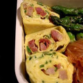 トクライ's cooksnap of when they made ベーコンとネギの卵焼き.