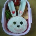 ほっとむぎちゃ's cooksnap of when they made キャラ弁＊ありがとウサギのお弁当.