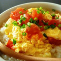 赤鼻のハリー's cooksnap of when they made トマトと玉子のスープご飯。.