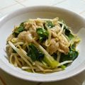 nasubeam's cooksnap of when they made 小松菜とモヤシで豚肉の辛子炒め.