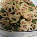 もっちゃらパンダ's cooksnap of when they made れんこんと菜の花＊梅ポン酢サラダ♪.