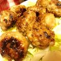 tii_co's cooksnap of when they made FP★麩＆鶏ムネで！ふわふわの照焼つくね.
