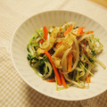 rapita's cooksnap of when they made 豆苗ともやしの油揚げ炒め☆.