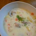 おぶうさま's cooksnap of when they made お食い初めの蛤で…クラムチャウダー♡.