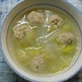 ゆうっちママ's cooksnap of when they made 圧力鍋で時短♪白菜と肉団子と春雨のスープ.