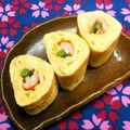 シャンプーハット's cooksnap of when they made お弁当に✿カニカマいんげん玉子焼き.