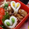 ぴよみ★'s cooksnap of when they made ちょっとカラフルな❤かまぼこ（キャラ弁）.