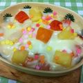 漱石☆'s cooksnap of when they made 桃のクリームパングラタン＊ふるぱん＊.