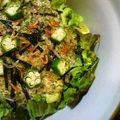 Ｔ，ＳＡＥＫＯ's cooksnap of when they made わさび菜とアボカドのサラダ～梅海苔とろろ.