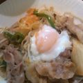 nakamucchi's cooksnap of when they made 豚野菜キムチ炒めの卵のせ.