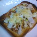 olive11's cooksnap of when they made XO醤×ちくわ・葱のトースト.