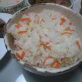 おひさま太陽's cooksnap of when they made にんじんの炊き込みご飯.
