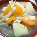 ぷこぷこぷーこ's cooksnap of when they made 基本のけんちん汁♪野菜と豆腐で具だくさん.