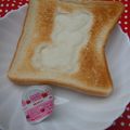 ーかりんとうー's cooksnap of when they made ღ不思議なお絵描きトーストღ.