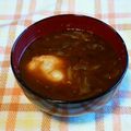 Nekozame's cooksnap of when they made キャベタマ＊巣篭もり味噌汁.