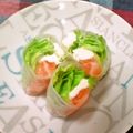 ★しょーこ★'s cooksnap of when they made クリームチーズとサーモンの生春巻き☆.