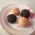 とらしょこ's cooksnap of when they made 簡単！お弁当に☆かぼちゃのゴマ団子☆.