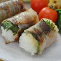ユチキ's cooksnap of when they made 大葉で肉巻きおにぎり.