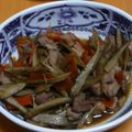 ぱんだcoぱんだ's cooksnap of when they made 鶏肉とごぼうの甘辛煮.
