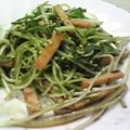 enrique's cooksnap of when they made さっとしゃっきり♪水菜のソース炒め.