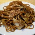Lila's cooksnap of when they made 焼きそば風パスタ.