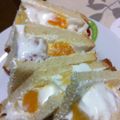 げん＊まま's cooksnap of when they made ヘルシークリームdeフルーツサンド♪.