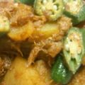 熊人すみこ's cooksnap of when they made 鶏とオクラとじゃがいもの炒め煮.