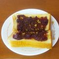 はつこたん's cooksnap of when they made 塩あんトースト.