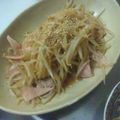 riamo1127's cooksnap of when they made ３分で！お弁当にハムもやし炒め♪.