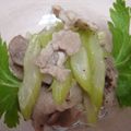 ゆりぼぉ's cooksnap of when they made 豚肉とセロリの炒め物.