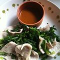 きゃなすけ's cooksnap of when they made 春菊と豚しゃぶのごまポン和え.