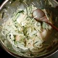 季節外れ's cooksnap of when they made 実家の味♬ホタテと大根のマヨサラダ.