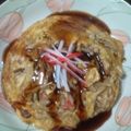 RIA730's cooksnap of when they made 節約もやしとウィンナーでカニ玉風.