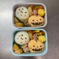Chaaa_room's cooksnap of when they made キャラ弁☆ハロウィンのおにぎり弁当.