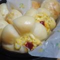 wonderfulworld's cooksnap of when they made お花✿のタルタル惣菜パン.