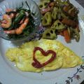 ねこりん222's cooksnap of when they made 海老と春菊のコンソメあんかけ.