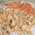きらり流れ星's cooksnap of when they made ♪鶏そぼろご飯♪.